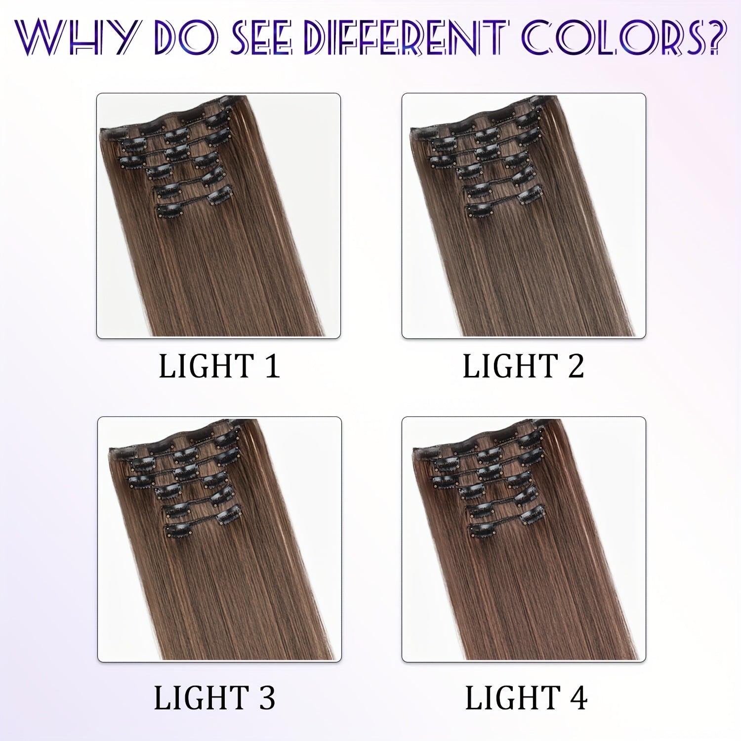 6pcs Brown Clip-In Hair Extensions 60.96cm Long - Thickened Straight Hair with Secure Clip, Natural Look for Women, Easy to Style, Adds Volume & Dimension, Versatile for All Hair Types, Stylish Hair Solution, Sleek Hairpiece