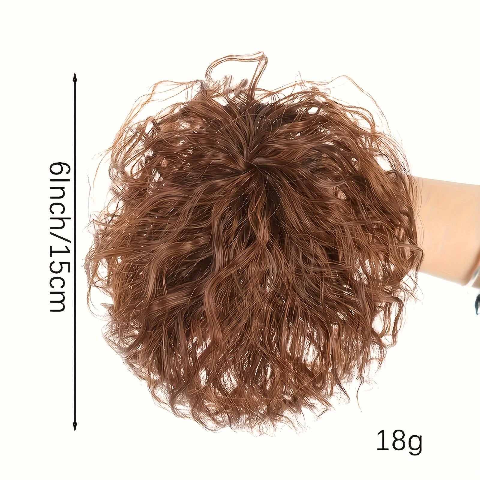 Chic Water Wave Clip-In Hair Extensions with Bangs for Women - Black & Brown, Adds Volume & Covers White Hair, Perfect for Everyday Use