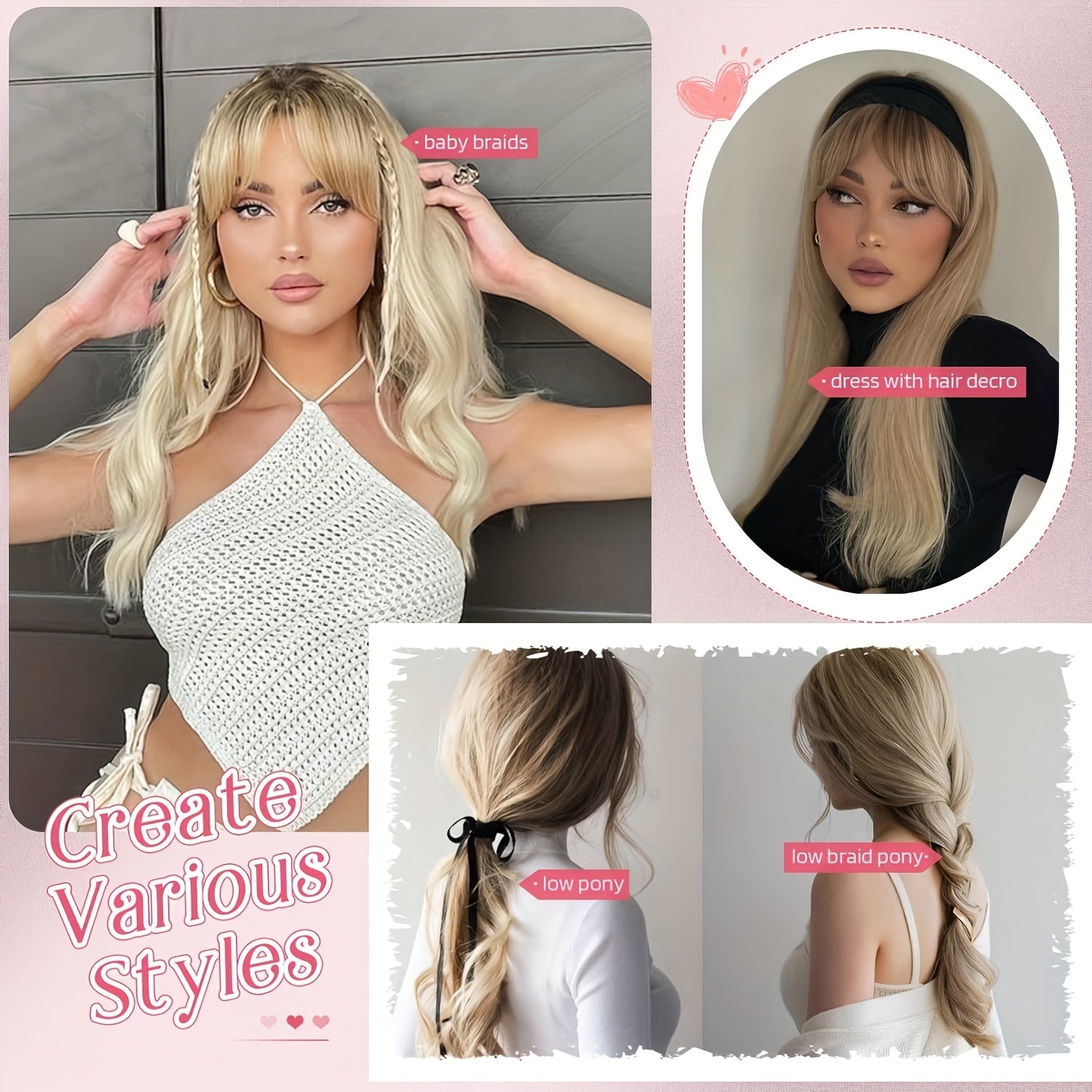 [Synthetic Hairpiece] 22-Inch Light Golden And Bleached Blonde Mixed Hair Top Synthetic Hairpiece | 55 Cm | Synthetic | Swiss Base And 3 Clips | Thinning Hair And Gray Hair Loss