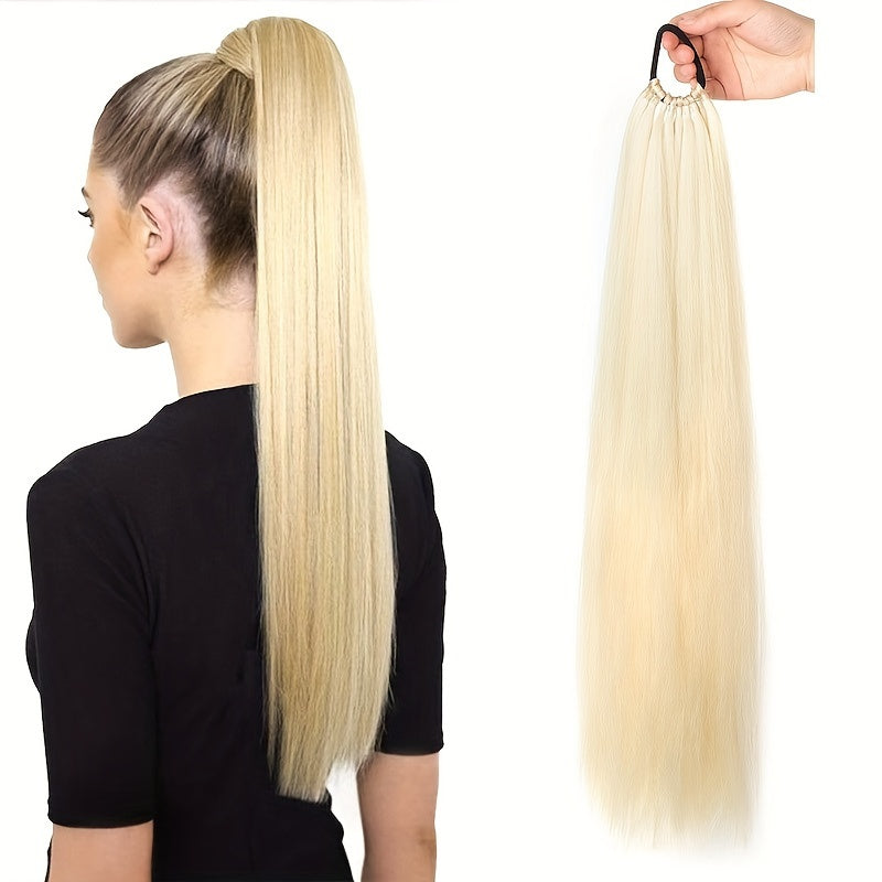 Braided Ponytail Synthetic Clip In Hair Extensions Elegant Natural Looking for Daily Use Hair Accessories, Hair Clips