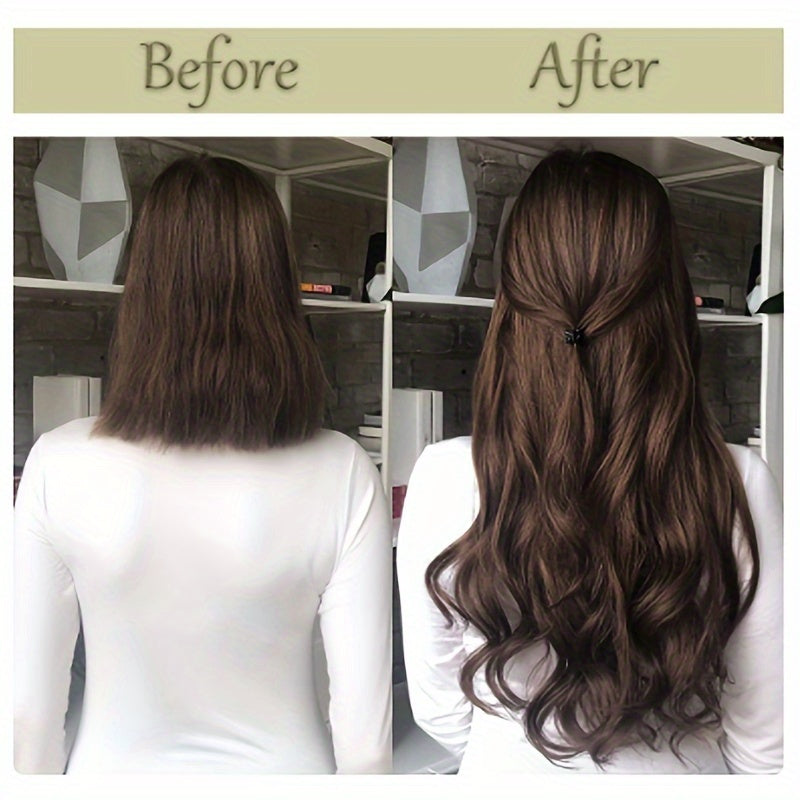 6Pcs/Set 16 Clips Heat Resistant Synthetic Hairpieces for Women - Long Wavy Hairstyle Hair Extensions