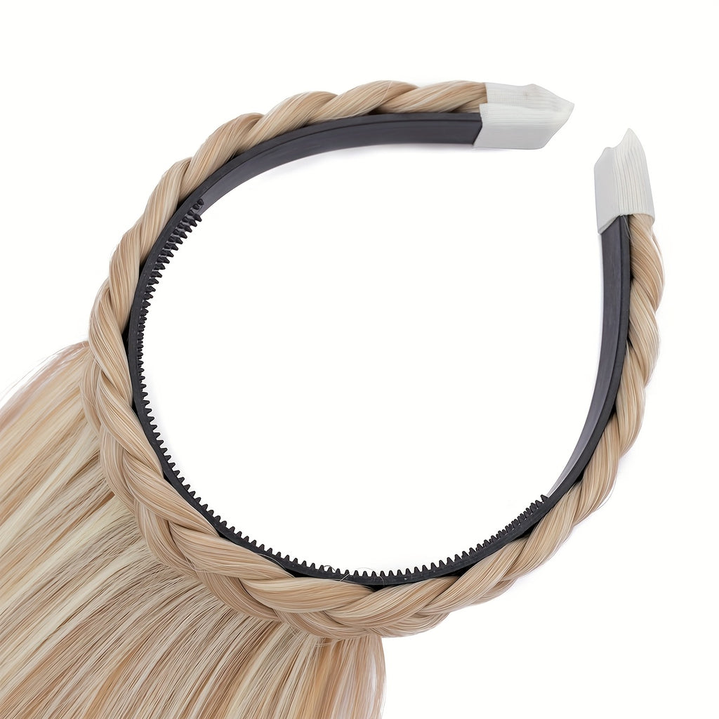 High-Top Hair Accessory 1pc Multi-Color Available Women's Synthetic Clip-In Bangs, Braid Design - Versatile Bangs Piece Suitable for All Hairstyles, Wearable for Daily And Date Outings Halloween