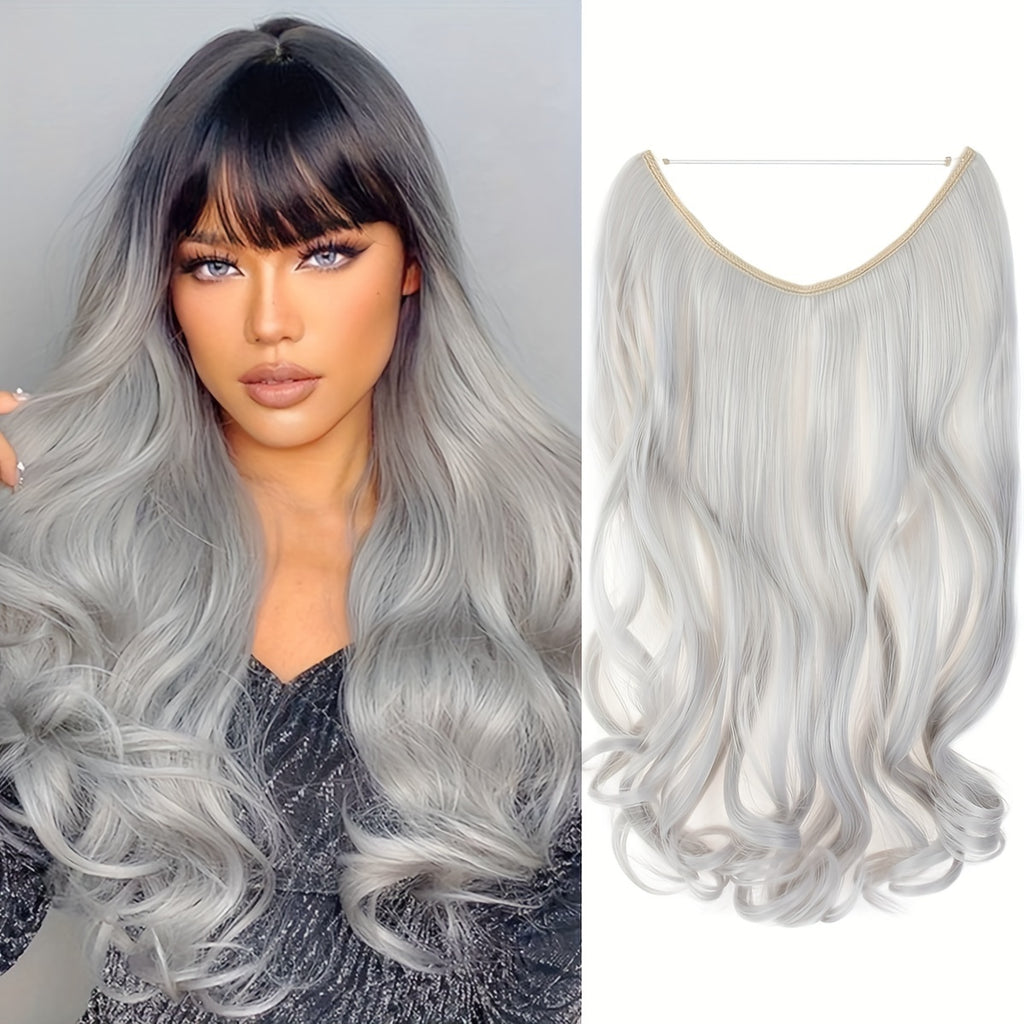 Hair Extensions Invisible Hair Extensions Secret Hidden Wire Long Curly Hair Pieces For Women Synthetic Halloween Christmas