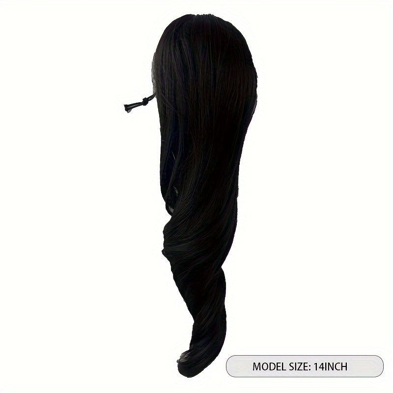 Blonde Curly Wave Clip-On Ponytail Hair Extensions for - Synthetic Drawstring Ponytail with Secure Clips, Elegant Volume & Length for Versatile Hairstyles, Ponytail Extension, Easy Hair Enhancement, Voluminous Ponytail, Secure Clip Attachment