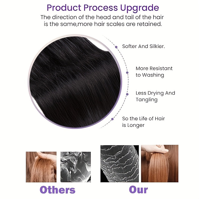 10pcs/1 Pack Straight Real Human Hair Tape In Extensions Straight Smooth Hair Extensions 40.64cm-60.96cm Natural Popular Blonde Color Human Hair Extneisons For Women, Versatile Use For Ewedding, Party, Brithday, Fesitival To Add Volumn And Length.