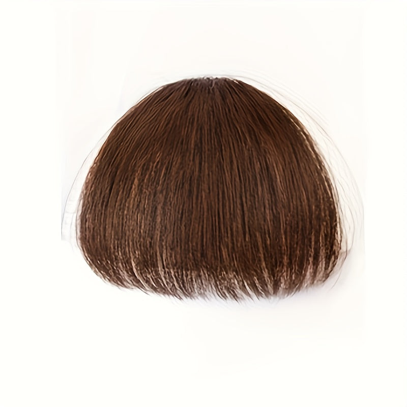 Chic Clip-In Bangs for Women - Straight, Natural Look with Temples | Versatile Hairpiece for All Hair Types