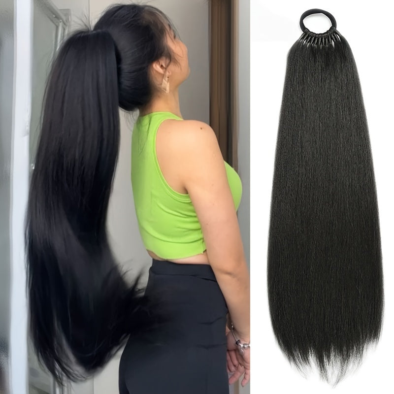 Braided Ponytail Synthetic Clip In Hair Extensions Elegant Natural Looking for Daily Use Hair Accessories, Hair Clips