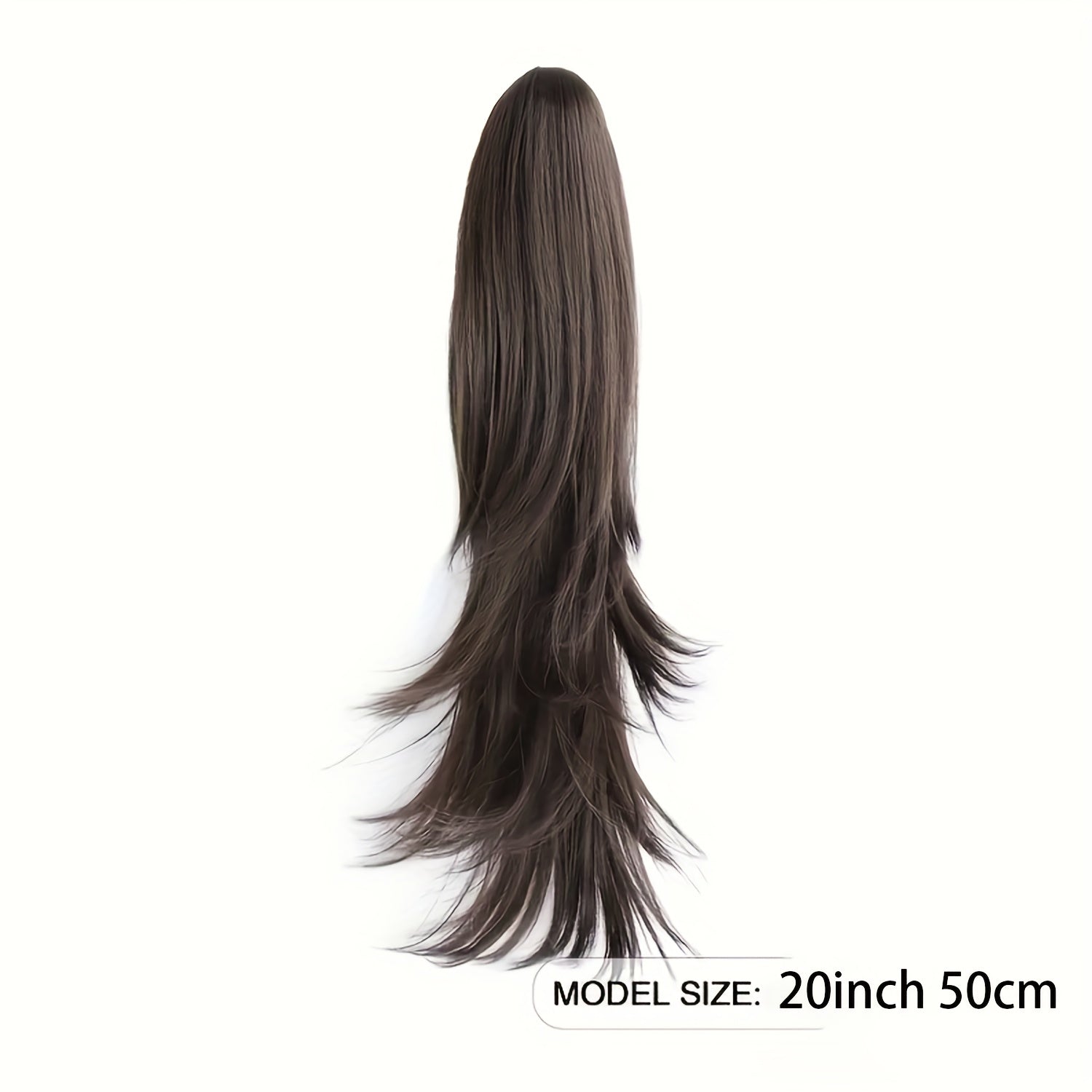 Women's High Temperature Fiber Ponytail Extension, Straight Hair Synthetic Clip-In Ponytail, Durable & Heat Resistant, for Daily Wear and Halloween, Versatile Hairpiece | Natural Look Extension | Heat Resistant Fiber, Ponytail Hair Extensions
